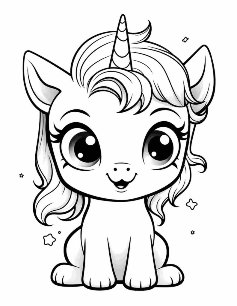 Unicorn Coloring Pages