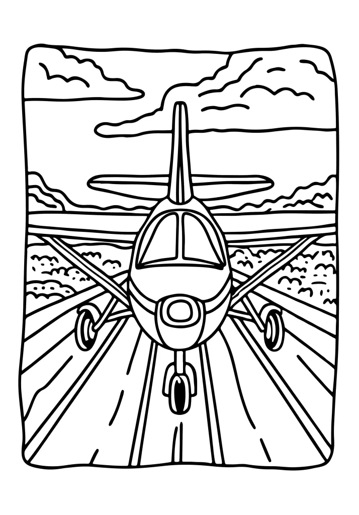 Free transportation coloring sheet