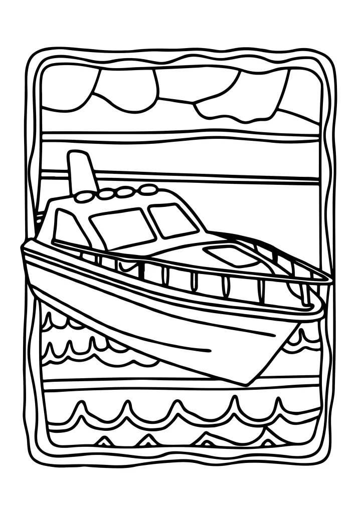 Free transportation coloring sheet