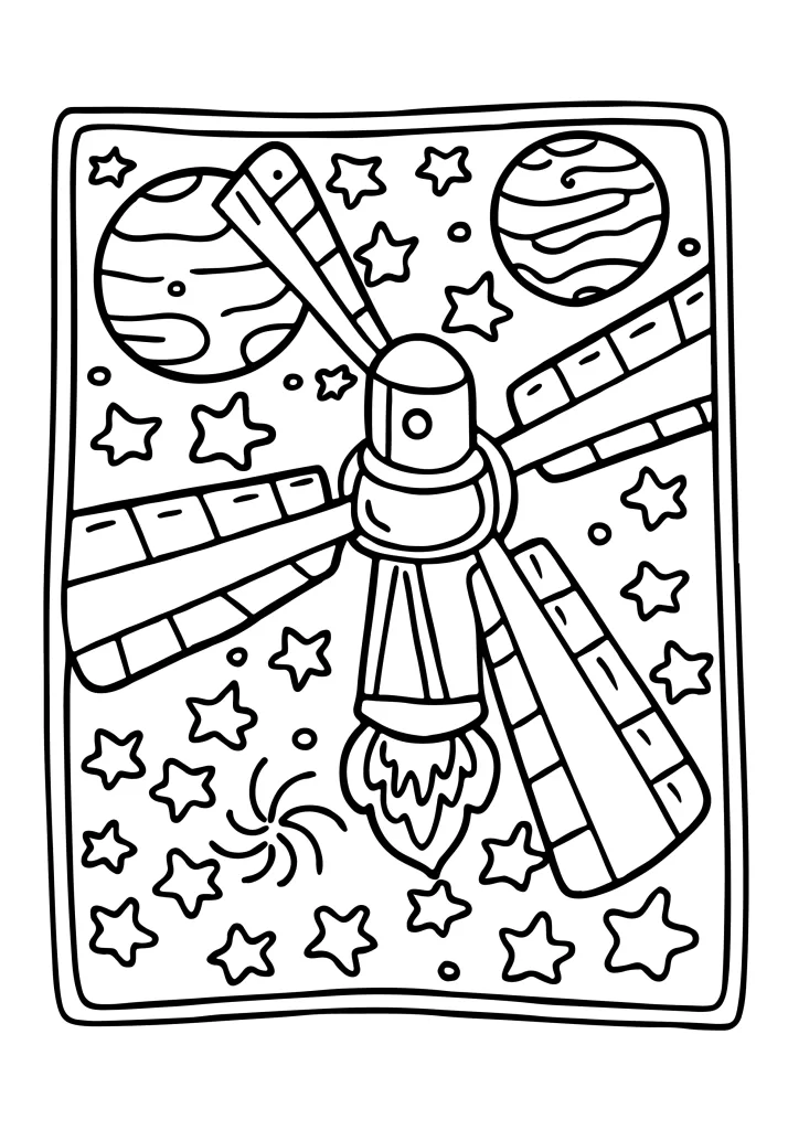Printable transportation coloring page
