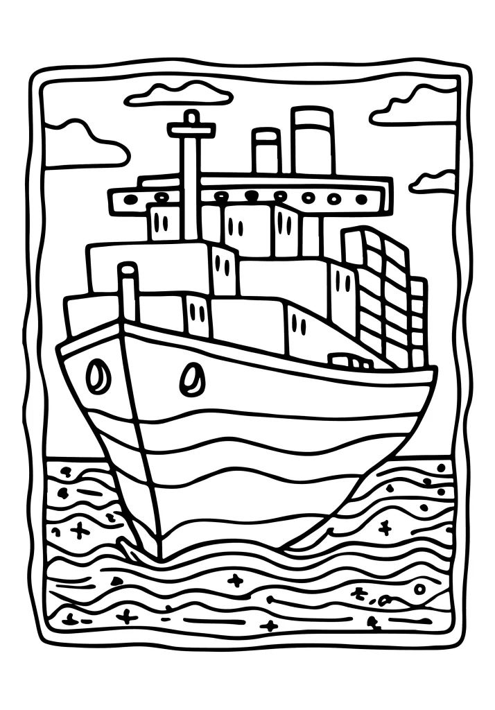 Free transportation coloring sheet