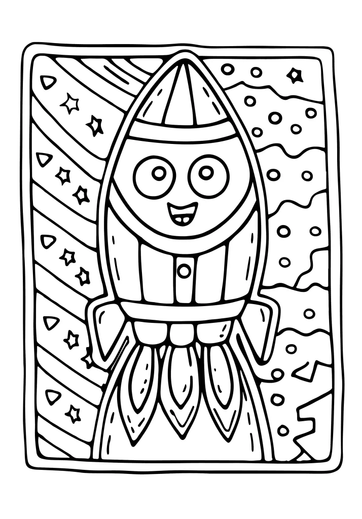 Transportation coloring page for boys