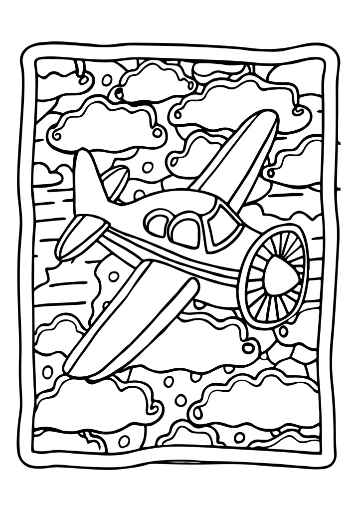 Free transportation coloring sheet