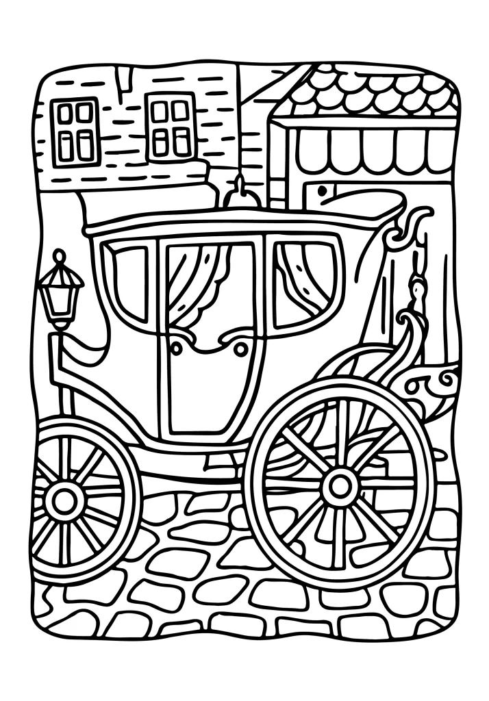 Free transportation coloring sheet