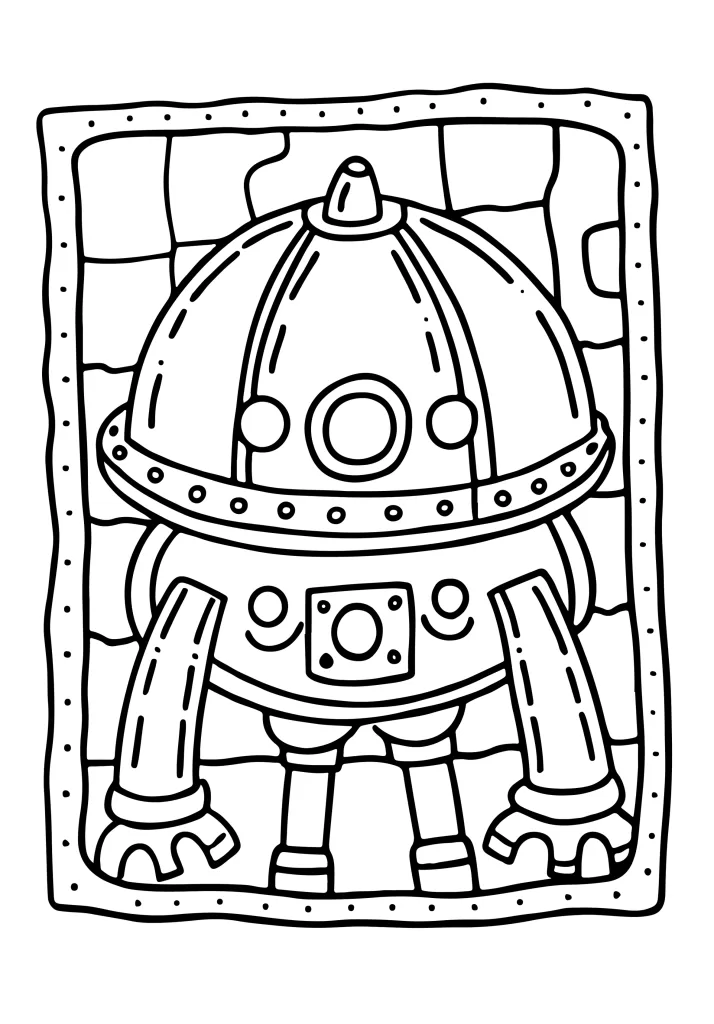 Vehicle coloring page for kids