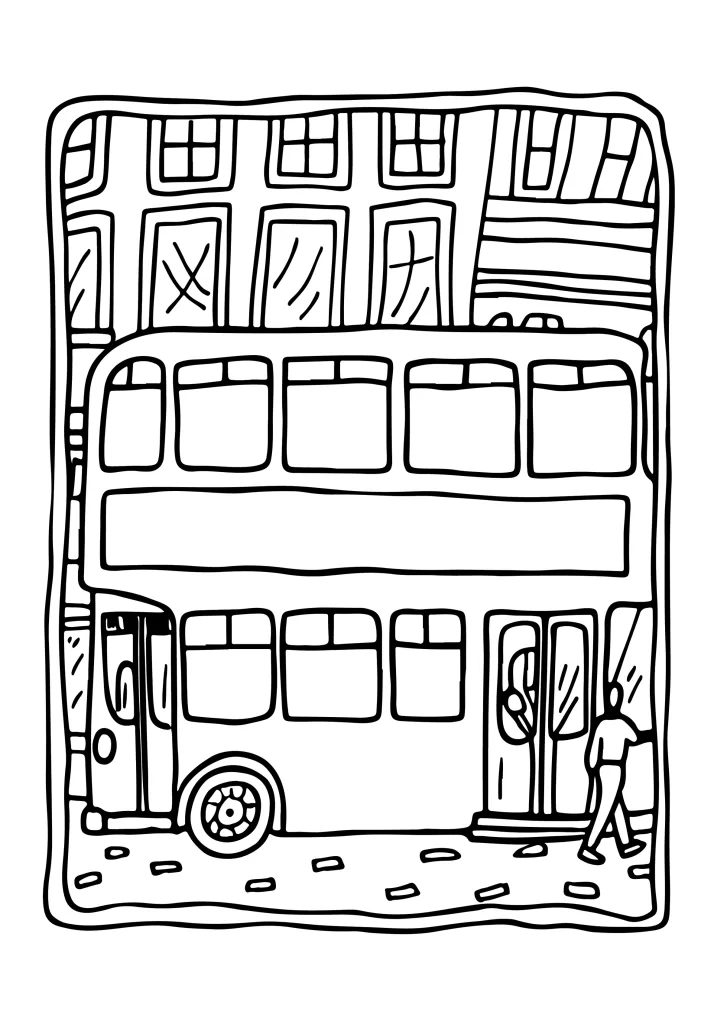 Transportation coloring sheet