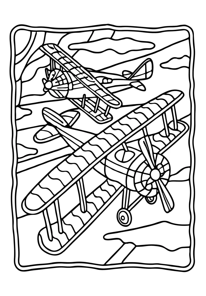 Printable transportation coloring page