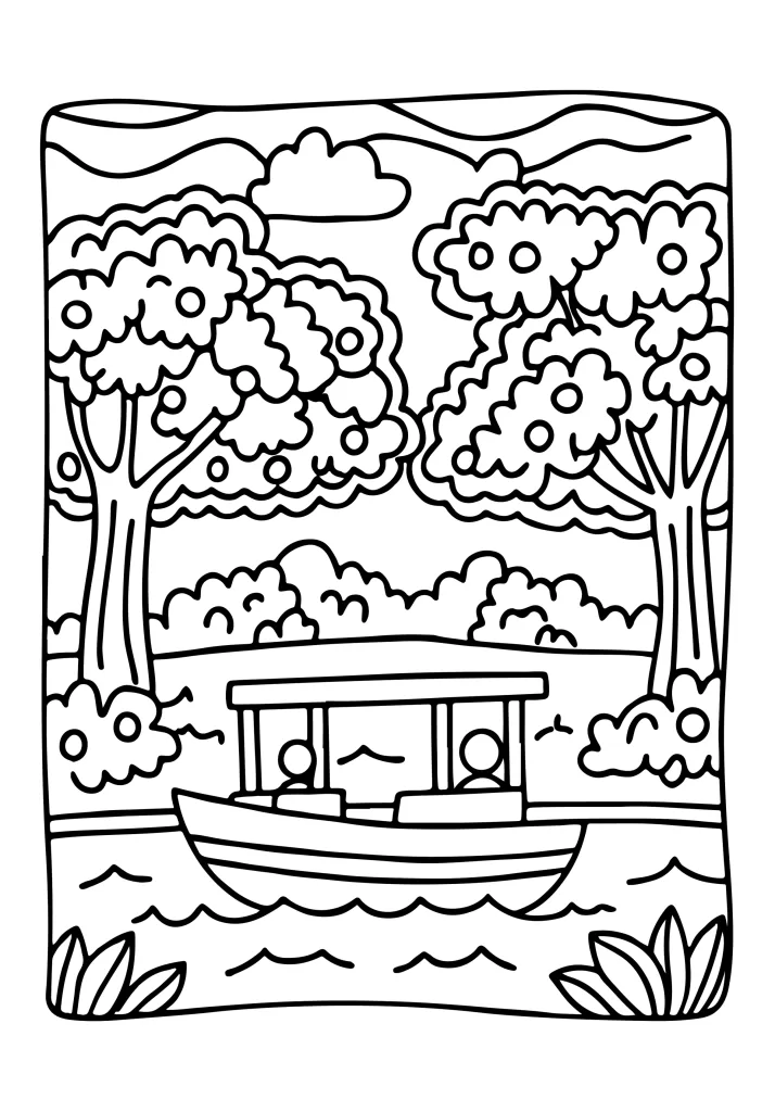Free transportation coloring sheet