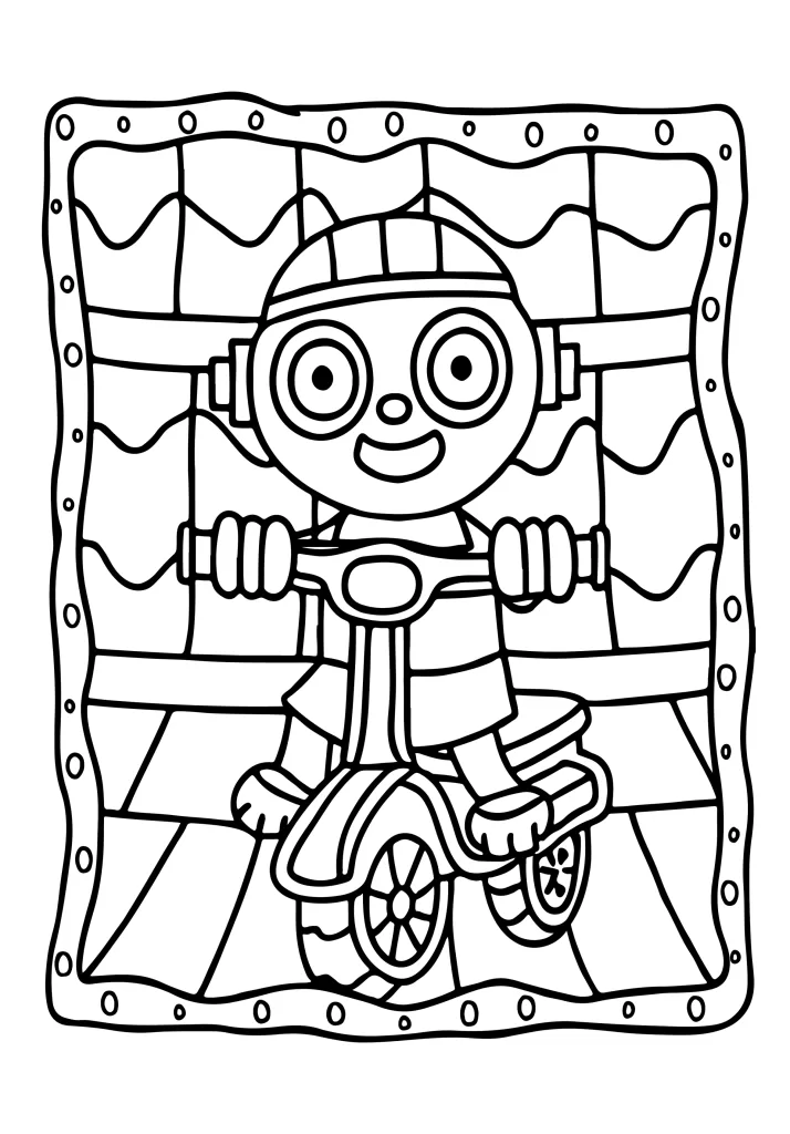 Transportation coloring sheet