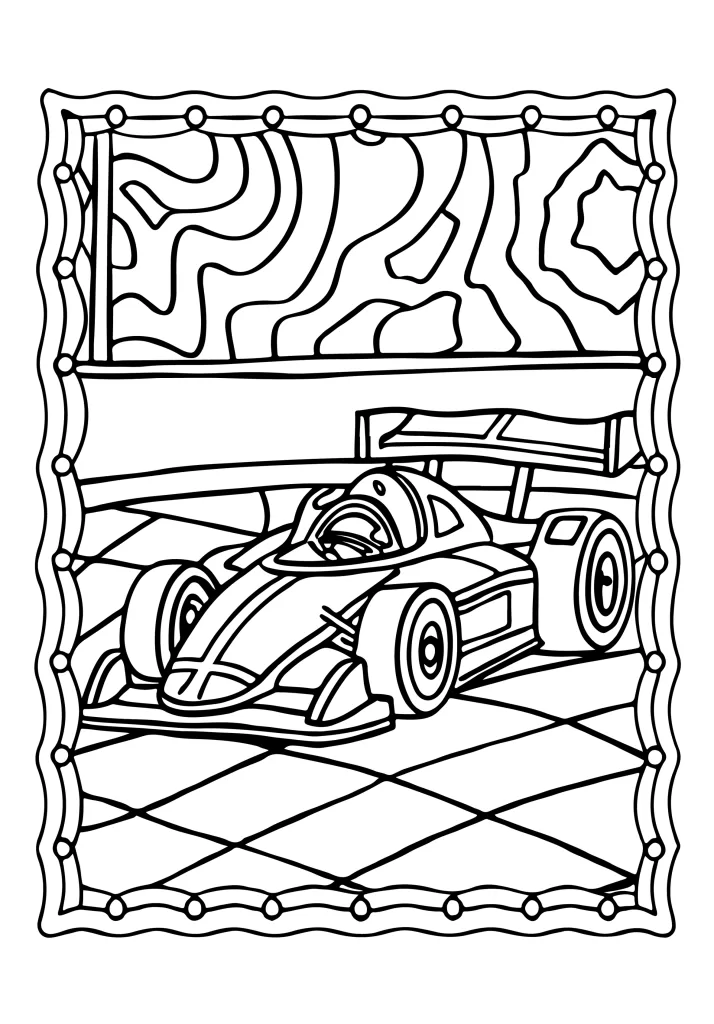 Printable transportation coloring page